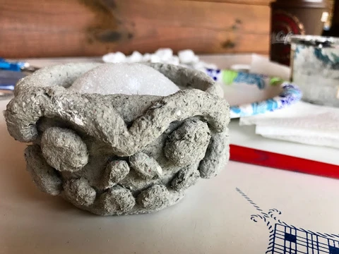 Art teacher Ashley McKee submitted this Floral Frida Sugar Skull Planter as her submission for the ACTÍVA Products Art Teacher Mystery Box Contest.  Click through to see her full lesson plan.